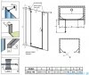 Radaway Torrenta DWJS drzwi wnękowe 190 lewe przejrzyste 1320812-01-01L/1320520-01-01